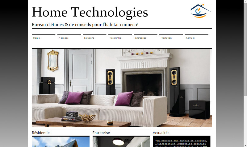 Capture d'écran Home Technologies